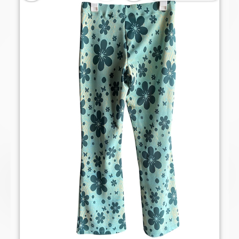 Urban Outfitters Bryn Floral Power Retro Soft Flare Pants Size Large - Picture 4 of 10